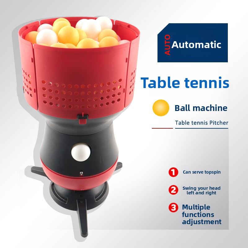 Table Tennis Gun - Lanzador Automático Portátil de Pelotas de