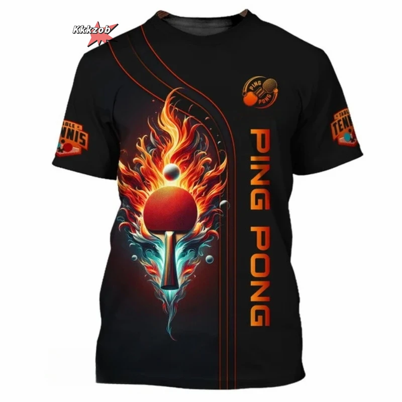 Table Tennis Training China - Camiseta con estampado completo de tenis