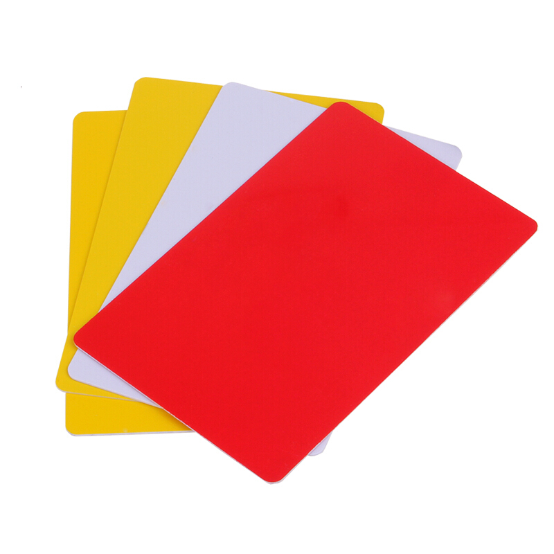 Table Tennis Yellow Card - DHS-Juego de cartas de árbitro estándar