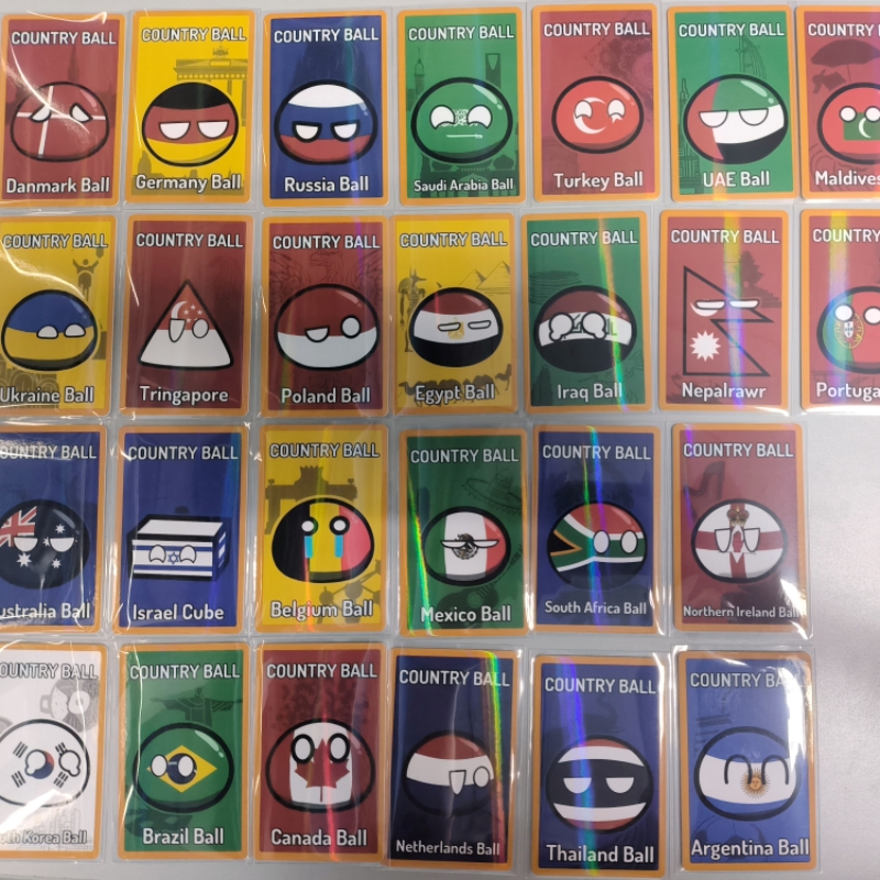 Table Tennis France - Muñeco de cartas de Countryballs, 5