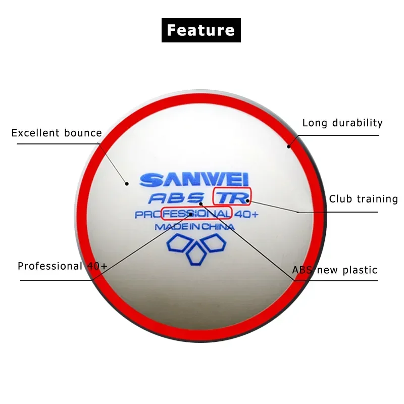 SANWEI-ABS TR Pelotas de tenis - Table Tennis Video Game reseña y precio