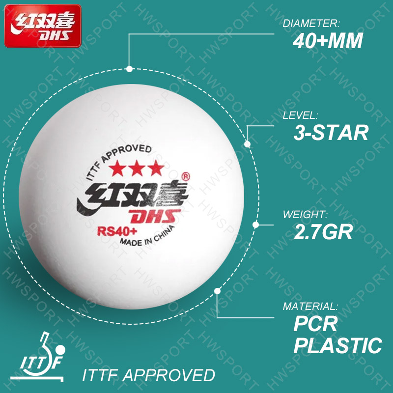 Pelotas de tenis de mesa DHS R - Table Tennis Ball Brand reseña y precio