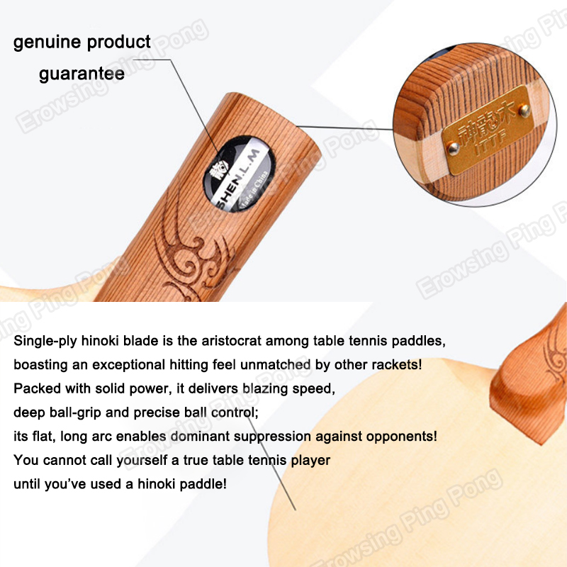 Pala de tenis de mesa Hinoki d - Table Tennis Racket reseña y precio