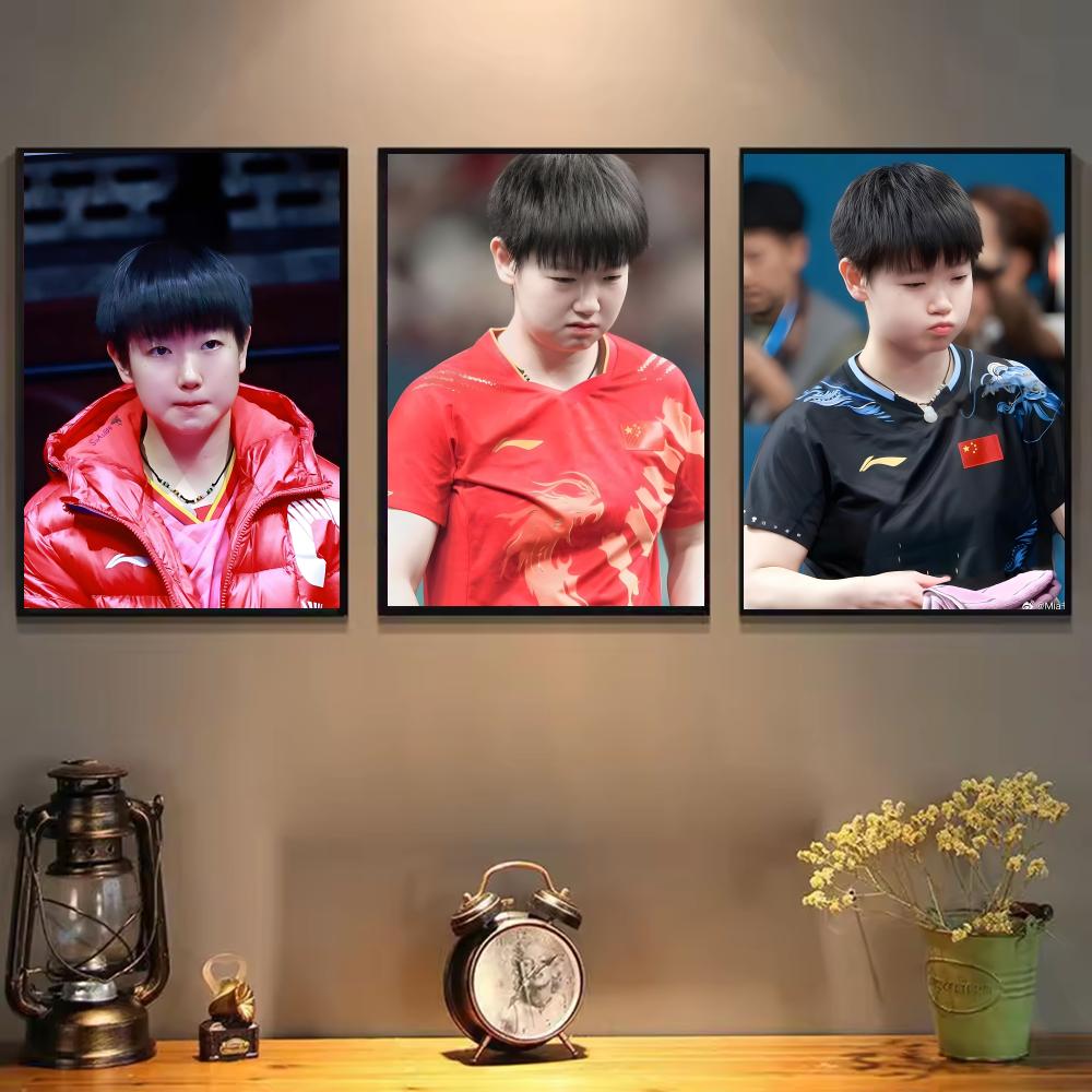 Póster de atleta de tenis de m - Table Tennis Live reseña y precio