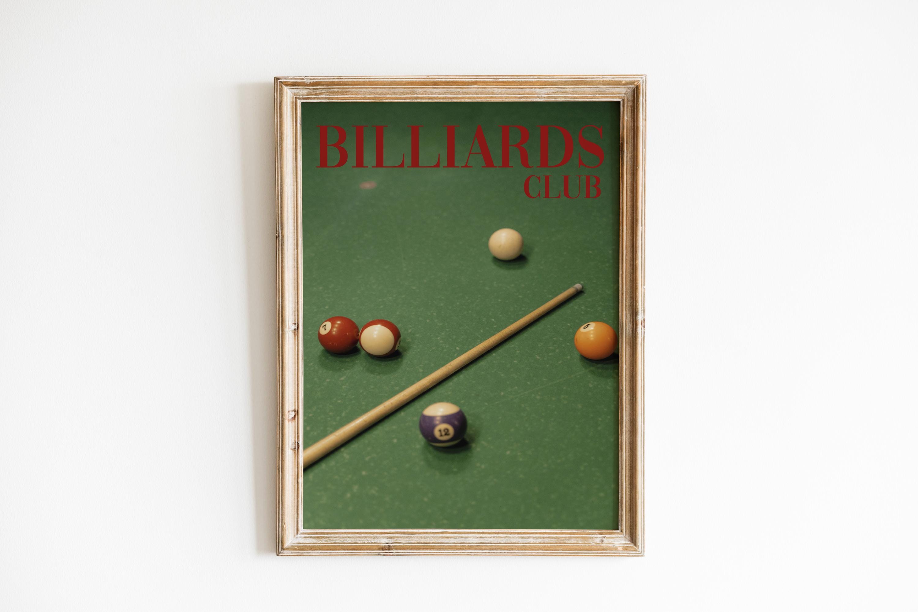 Póster Retro de billar, balonc - Table Tennis Live reseña y precio