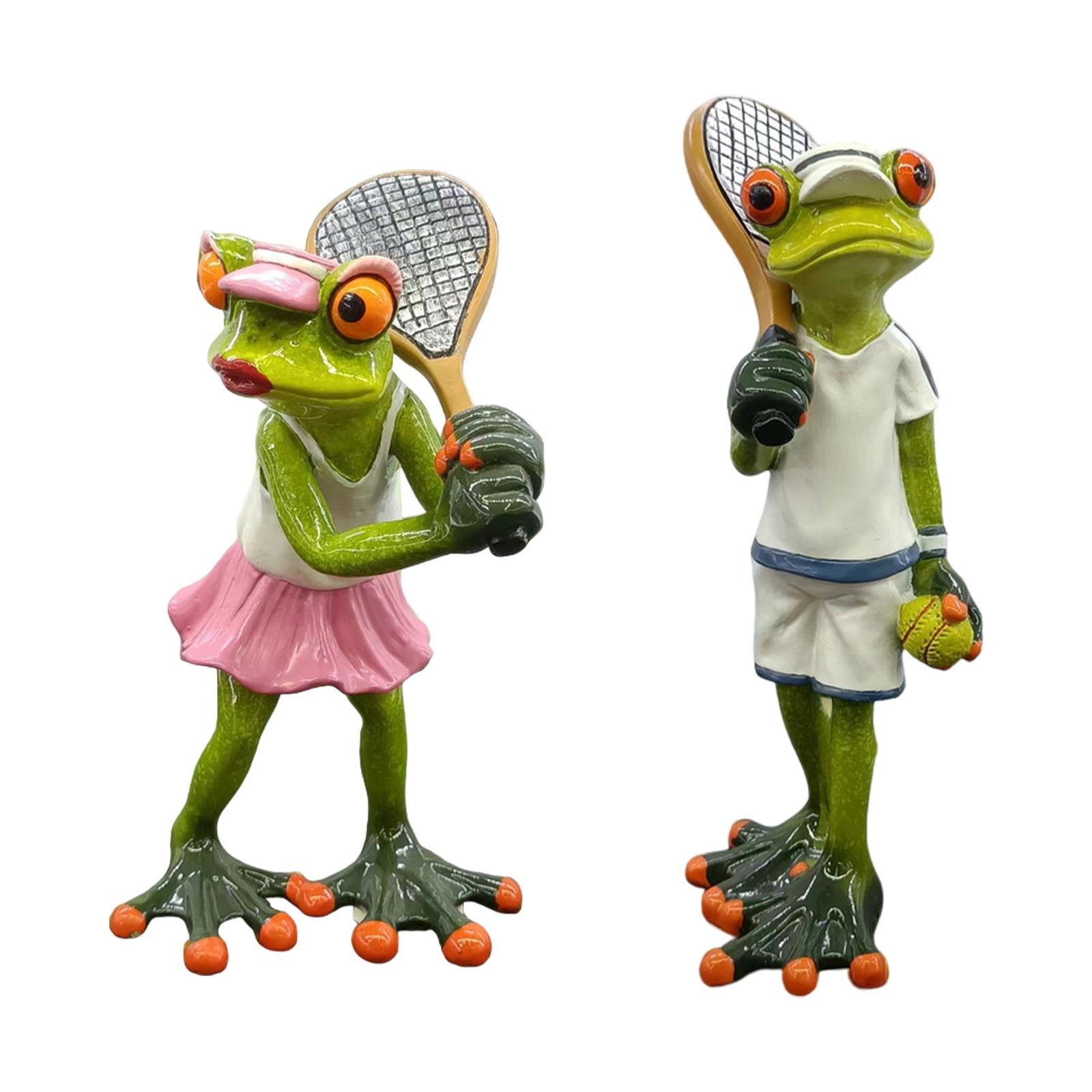 Estatua de rana tenista, figur - Table Tennis Animation reseña y precio