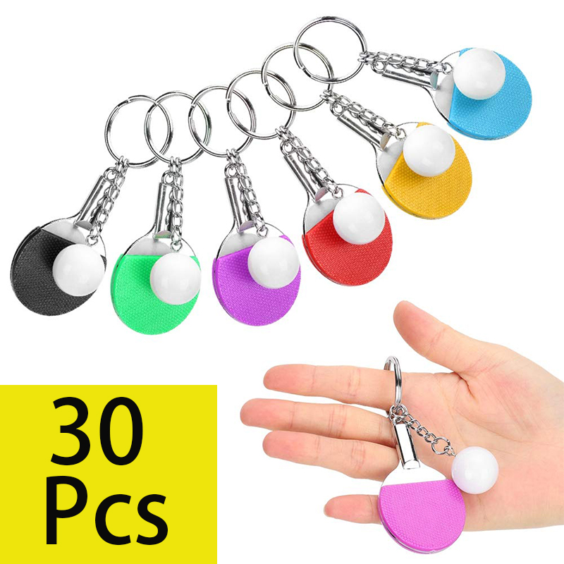 30 Uds Mini llavero de raqueta - Table Tennis Backhand reseña y precio