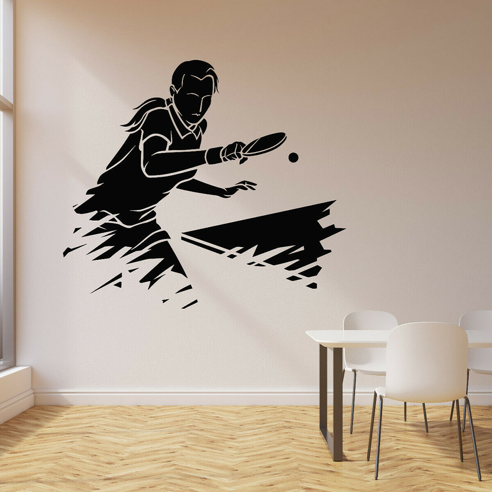 Pegatina de pared deportiva de - Table Tennis Live reseña y precio