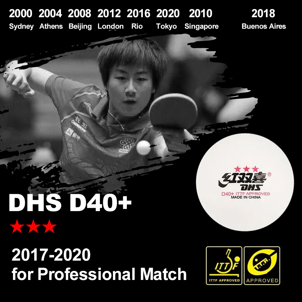DHS D40+ DJ40+ Pelotas de Ping - Table Tennis Video Game reseña y precio